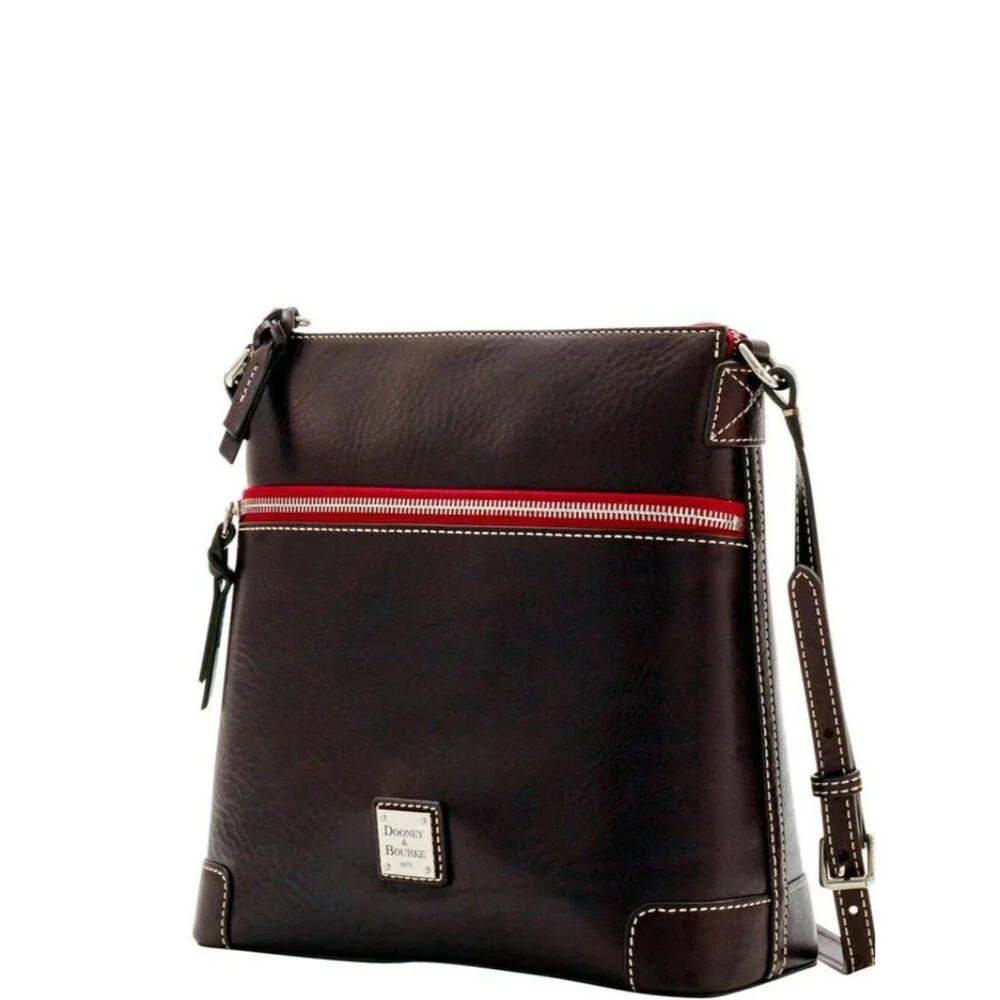 DOONEY & BOURKE Florentine Triple Zip North/South Crossbody Bag Brown